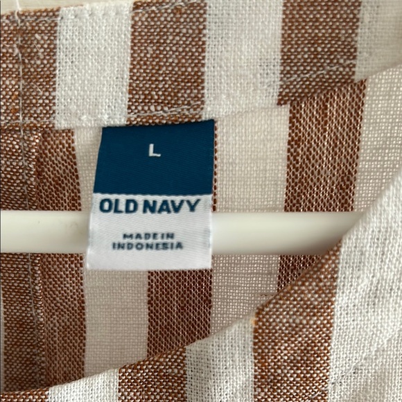 Old Navy Tan Pleated Sheath Mini Dress - Picture 3 of 9